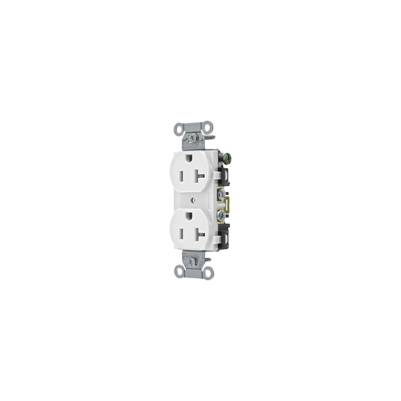 Contacto Dúplex Hubbell 20A NEMA 5-20R Blanco | Industrial | Precio México - Envío Inmediato | LM Soluciones