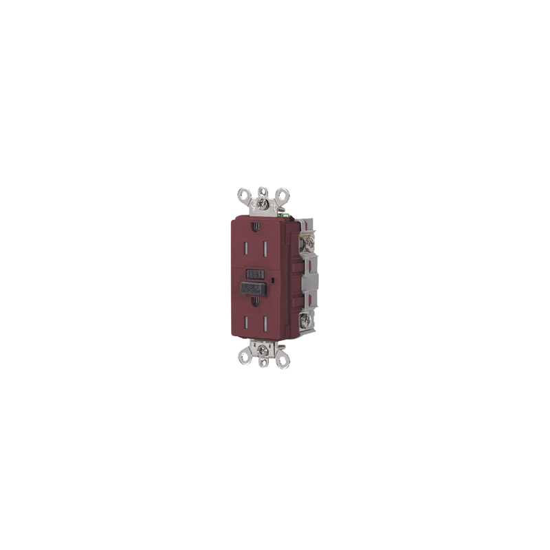 Contacto GFCI 15A 125V Rojo Hubbell Grado Industrial