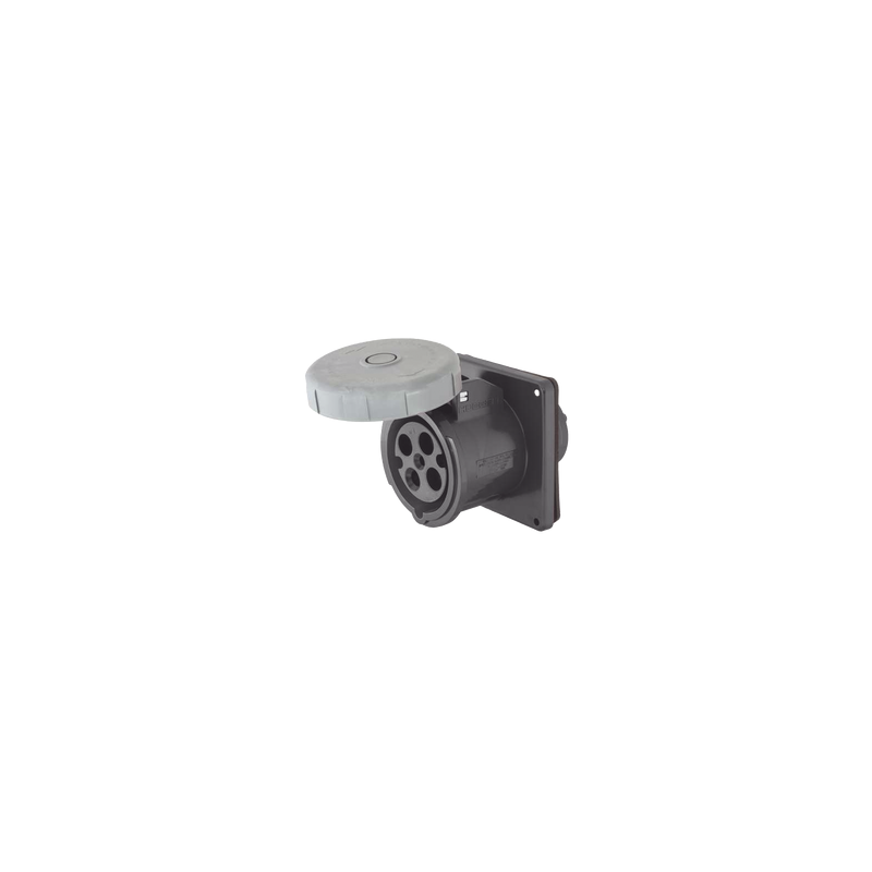 Receptáculo Pin and Sleeve Trifásico / 60 A 600 VCA 3 Fases / 3 Polos 4 Hilos / Hermético / Grado Industrial.