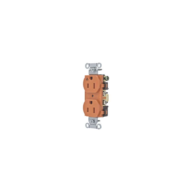 Contacto Dúplex Naranja 15A 125V Hubbell Grado Comercial | Precio México - Envío Inmediato | LM Soluciones