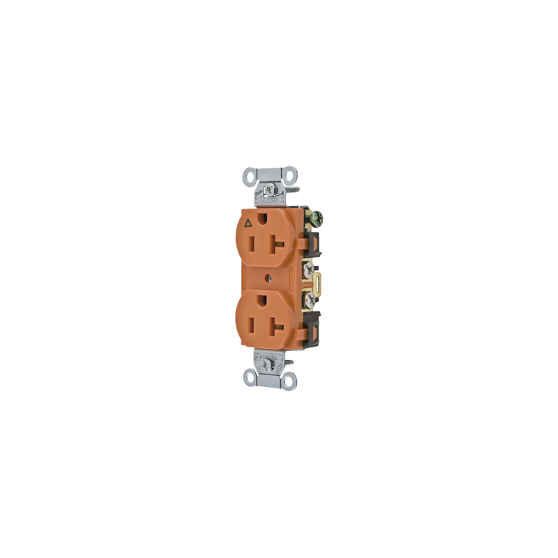 Contacto Dúplex Aislado 20A Hubbell Naranja Nema 5-20R | Precio México - Envío Inmediato | LM Soluciones