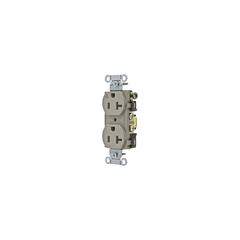 Contacto Dúplex Nema 5-20R Gris 20A 125V HUBBELL