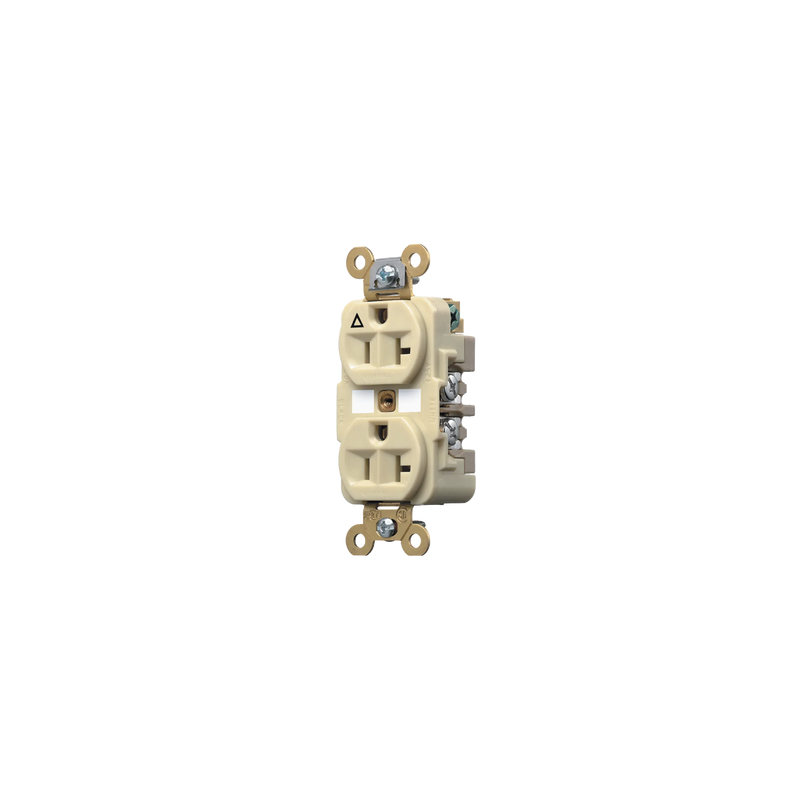 Contacto Dúplex 20A 125V Nema 5-20R Marfil Grado Industrial