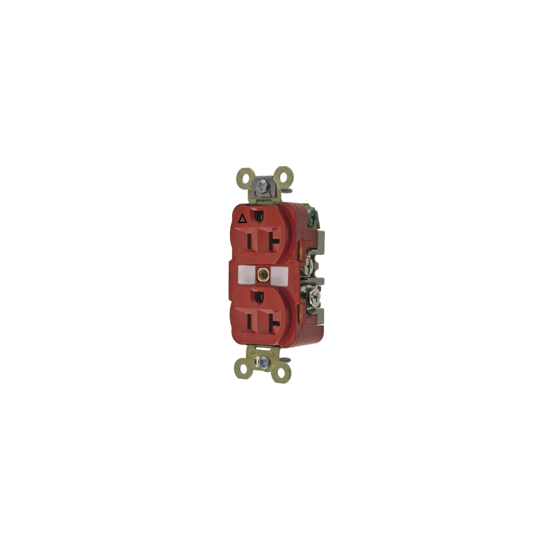 Contacto Dúplex Aislado 20A 125V Rojo Nema 5-20R Hubbell | Precio México - Envío Inmediato | LM Soluciones