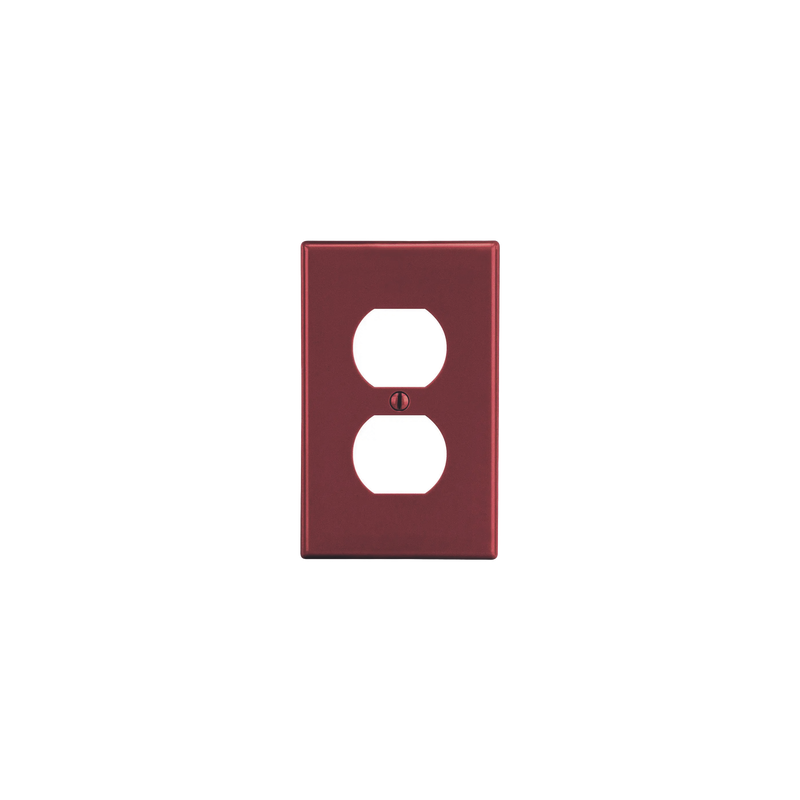Placa de Pared Contacto Duplex Rojo Hubbell | Precio México - Envío Inmediato | LM Soluciones