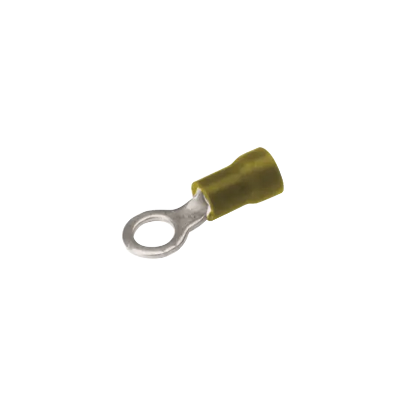 Zapata Terminal de Ojillo  para Tornillo 3/16 in (5 mm) calibre 12-10 AWG con aislamiento de vinilo.