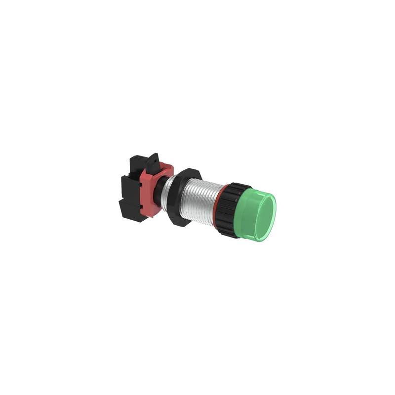 Luz Piloto Verde con Portalámparas 24 V AC/CD / Longitud 40 mm (1.57 pulgadas) / 3/4 NPSM