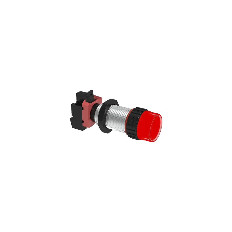 Luz Piloto Roja con Portalámparas 24 V AC/CD / Longitud 40 mm (1.57 pulgadas) / 3/4 NPSM