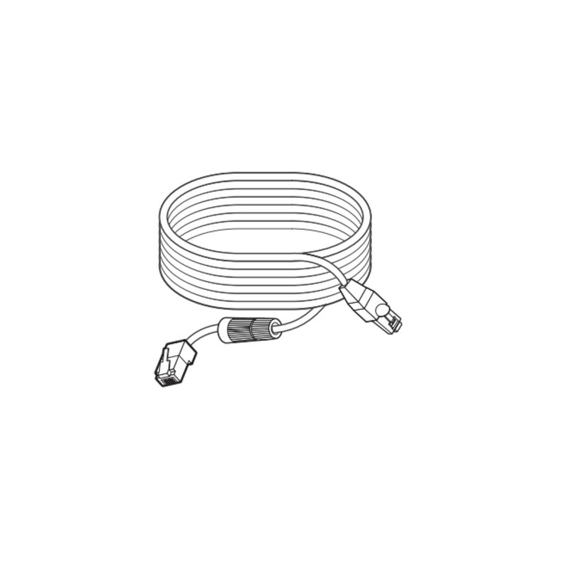Cable Extensión de 15 Metros (49.21 Pies) para Colocar Lentes Remotos Compatible con Cámara PNM-9000QB Hanwha