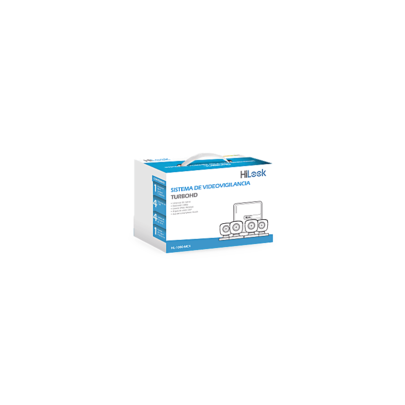 Kit TurboHD 1080p 4 Canales HiLook | LM Soluciones