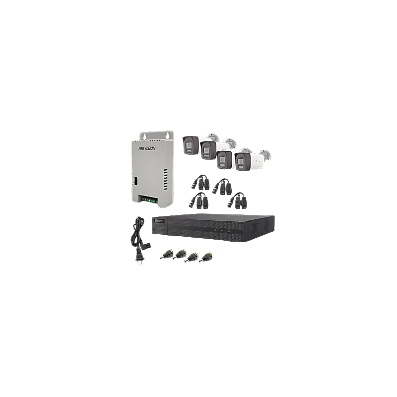 Kit HiLook Audio Bidireccional 1080p 4 Canales | LM Solucion | Precio México - Envío Inmediato | LM Soluciones