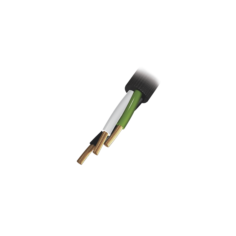 Bobina Cable Uso Rudo 3 Hilos 10 AWG 100m INDIANA