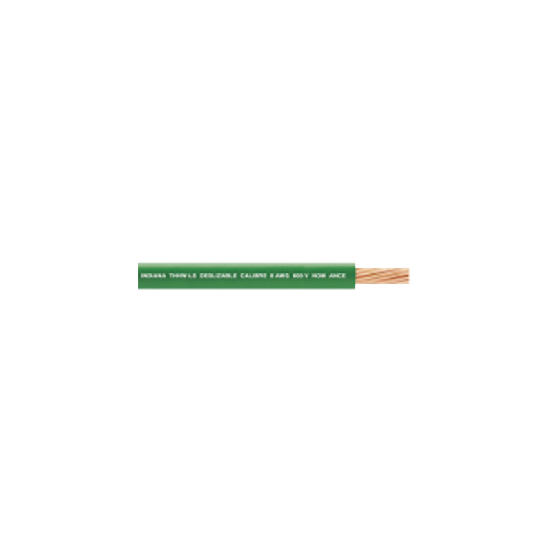 Cable Eléctrico 6 AWG THW-LS Verde 100m Indiana | Precio México - Envío Inmediato | LM Soluciones