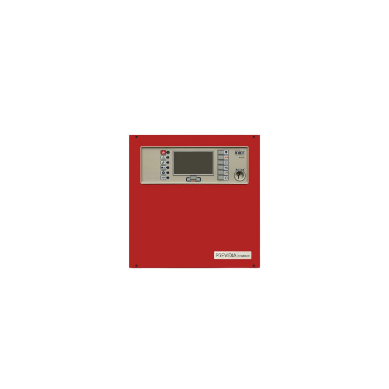Central de Detección de Incendio Previdia Compact | Direccionable 1 Lazo hasta 64 Puntos | Pantalla Táctil | Inim Cloud Fire Integrado | EN 54-2/4/21 | UL