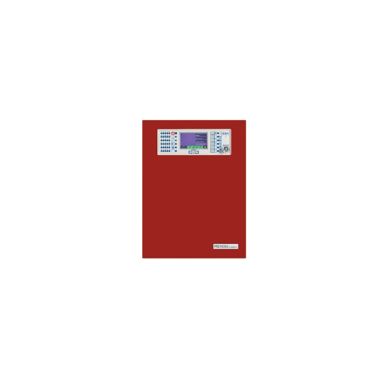 Central de Detección de Incendio Previdia Compact | Sistema Analógico Direccionable | 2 Lazos Hasta 480 puntos en cualquier combinación | Gestión cloud integrada | Certificaciones EN54-2/4/21 | UL  