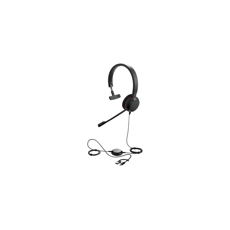 Jabra Evolve 20 Mono USB-C/A, Certificado Microsoft Teams