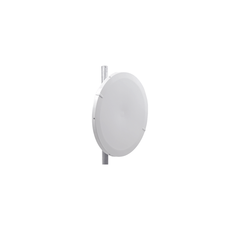Antena Direccional de Alto Rendimiento/ Parábola profunda para mayor aislamiento al ruido / 29 dBi / 4.9 - 6.4 GHz / Conector de guía de onda para radios B5x y C5x / Fácil Montaje y Soporte de acero inoxidable / Radomo Incluido