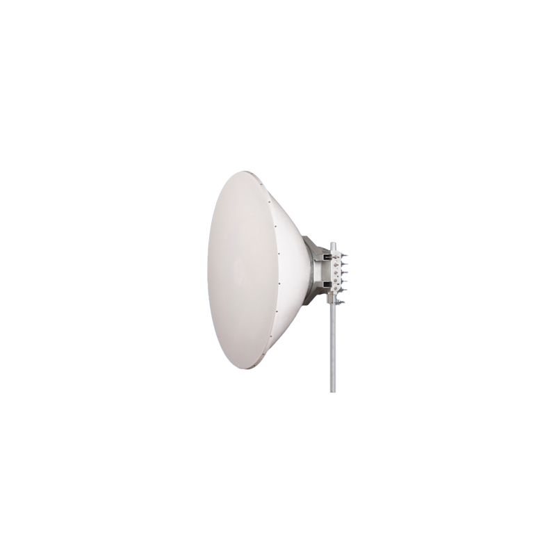 Antena direccional Alto Rendimiento / Parábola profunda para mayor aislamiento al ruido /6 ft / 4.9 a 6.4 GHz /  / Ganancia de 38 dBi / Soporte de acero inoxidable / Polaridad en 90 ° y 45 ° / Incluye montaje.