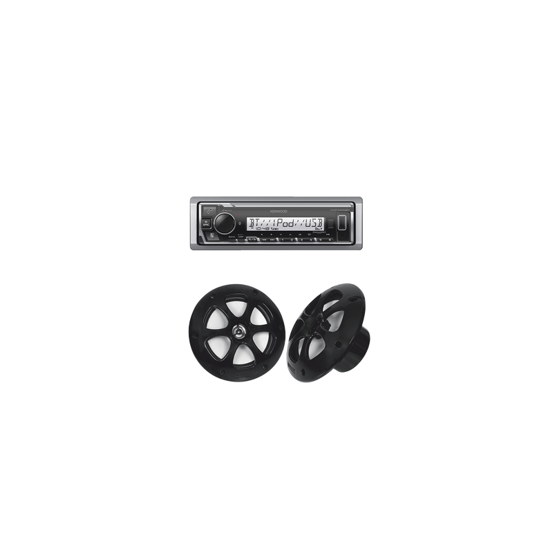 Kit Estéreo Bluetooth KMR-M332BT + Bocinas KFC-1613MRB JVC K | Precio México - Envío Inmediato | LM Soluciones