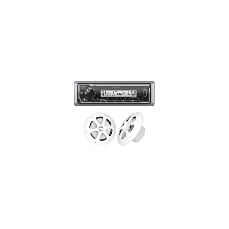 Kit Estéreo Bluetooth JVC KMR-M332BT y Bocinas KFC-1613MRW | Precio México - Envío Inmediato | LM Soluciones