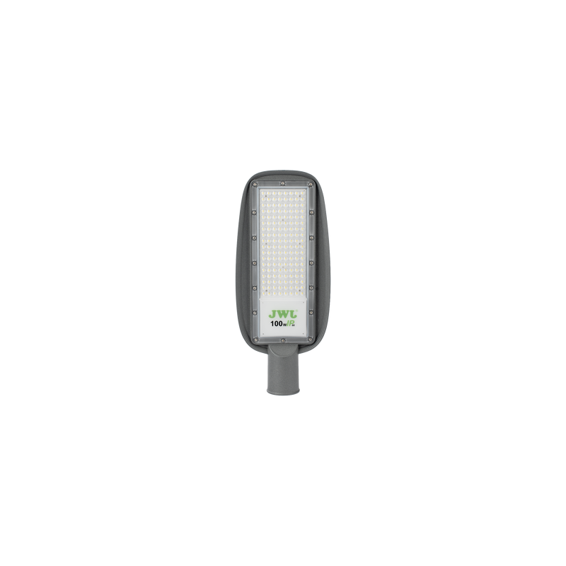 Luminaria LED  de 100 W / 100 - 265 V CA~50/60 Hz / Fotocelda  / Color Blanco/ Dimensiones 200 x 465 x 78 mm / Ángulo de Luz 135°.