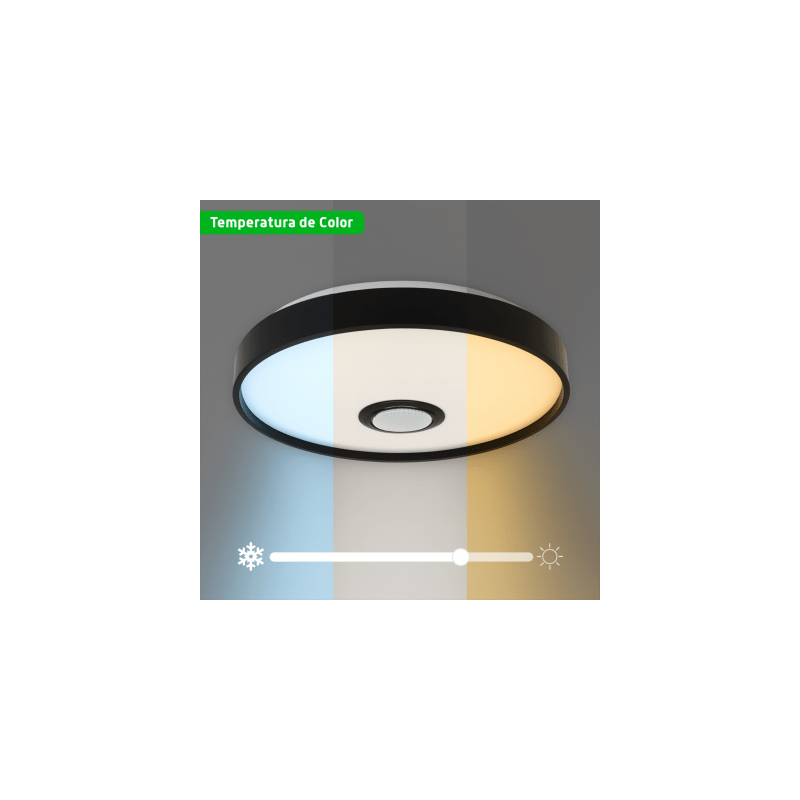 Luminario LED JLAR-3003 / 30W / 2400 Lúmenes / Bluetooth Control App / Voltaje 85-265V / Temperatura 6500K Fría / Garantía 3 Años