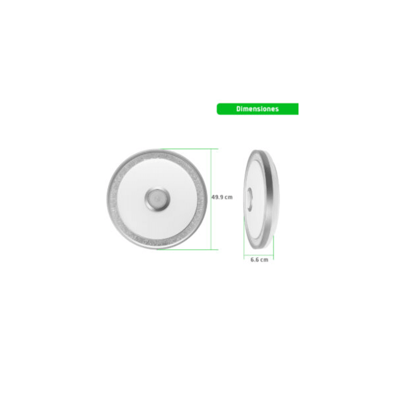 Luminario LED de 40W / 3000 Lúmenes / Ø 490mm x 66mm / Voltaje 85-265V / Temperatura Fría 6500K / Conexión Bluetooth / App iLink.