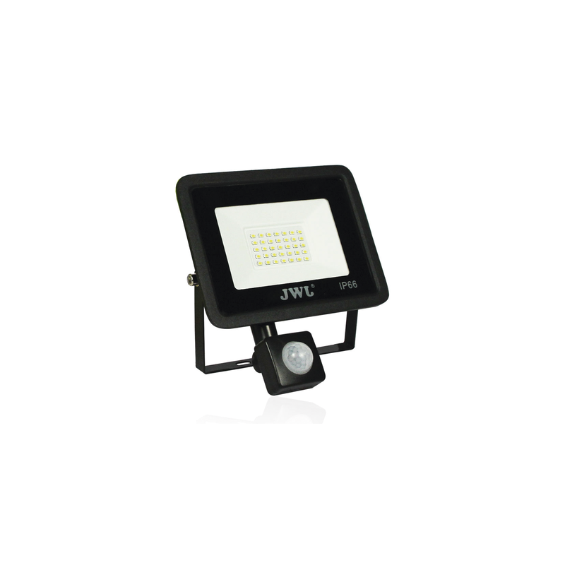 Reflector con Sensor de Movimiento 30 W /160 x 180 mm / 85 - 265 Vca~ 50/60Hz / Ultra delgado / Uso en exterior - interior. 