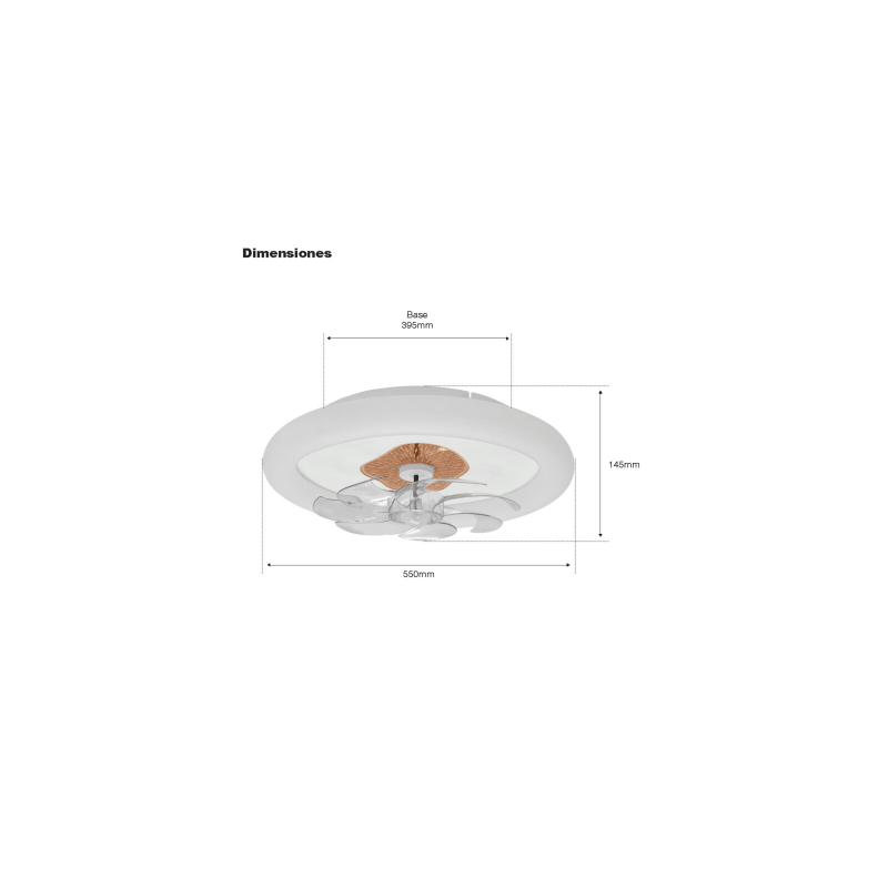 Ventilador de Techo con LED 110V 6 Velocidades | JWJ | Precio México - Envío Inmediato | LM Soluciones