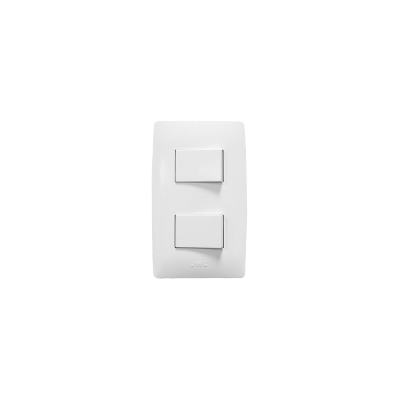 Apagador Doble 127V 10A Blanco JWJ | Precio México - Envío Inmediato | LM Soluciones
