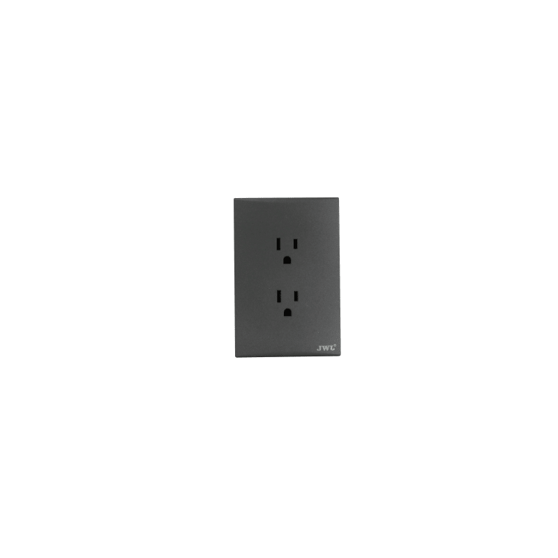 Placa con 2 Toma  Corriente Duplex 2P Y T 10 - 15 A 127 V 60 Hz