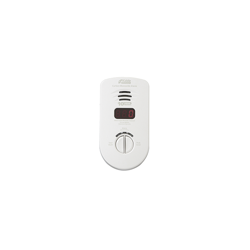 Alarma de Monóxido de Carbono 120 AC | Batería 10 años |  Display | Paquete de 3