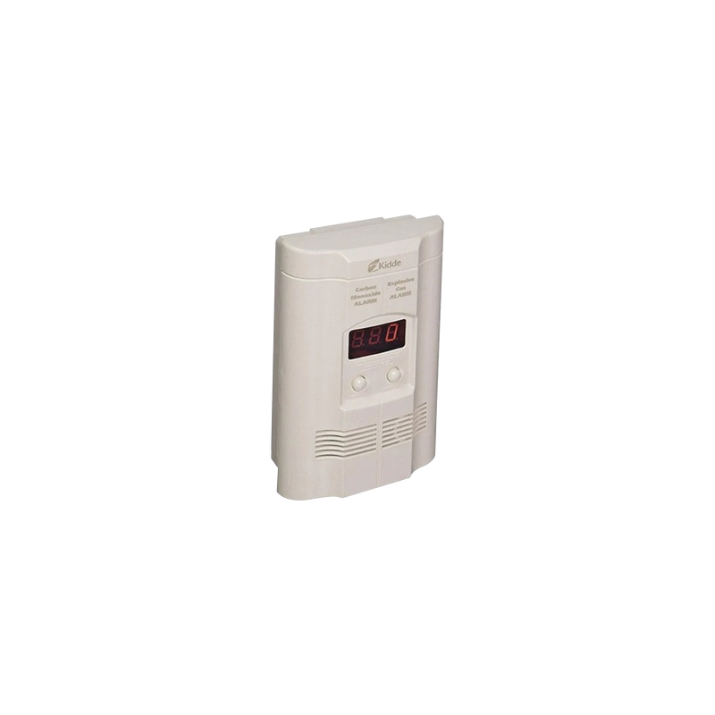 Detector Autónomo de Monóxido de Carbono (CO) y Gases Explosivos (Propano y Metano)  | Pantalla Digital | Conexión Directa a 120 Vca | Batería de Respaldo Incluida  | Paquete de 2 Pzas