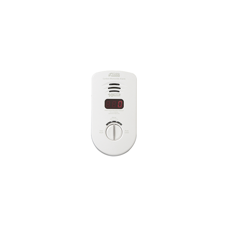 Alarma de Monóxido de Carbono Kidde 120V con Display y Bater