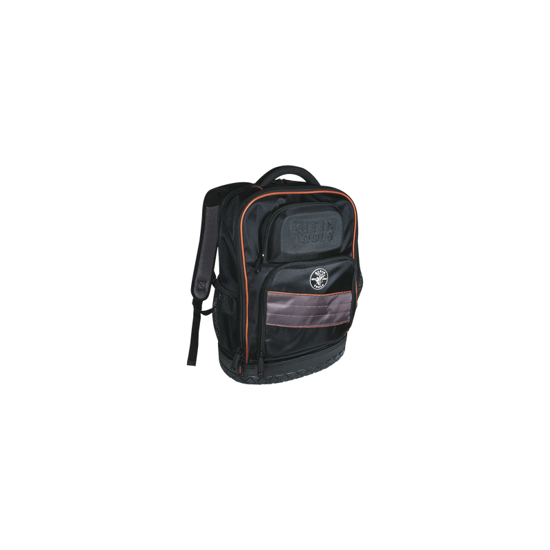 Mochila para herramientas y computadora portátil Tradesman Pro™ en poliéster negro con 25 bolsillos (No incluye herramientas).