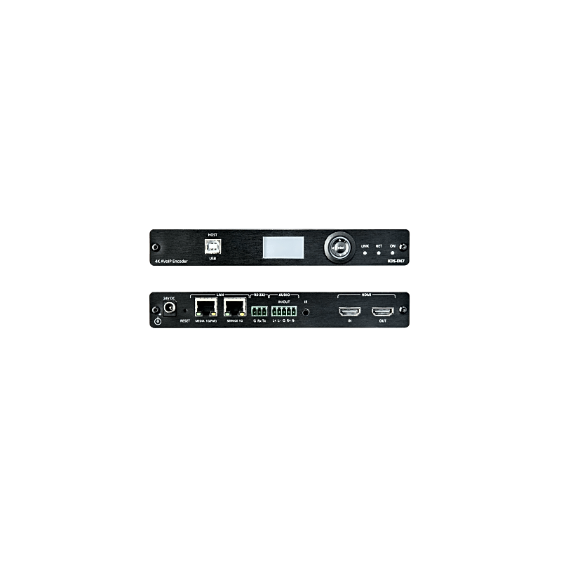 Codificador AVoIP | Entrada HDMI | 4K60 | Red 1G | Soporta KVM | IR RS232 CEC | HDR10 | PoE | Escalable 999 Canales | Baja Latencia