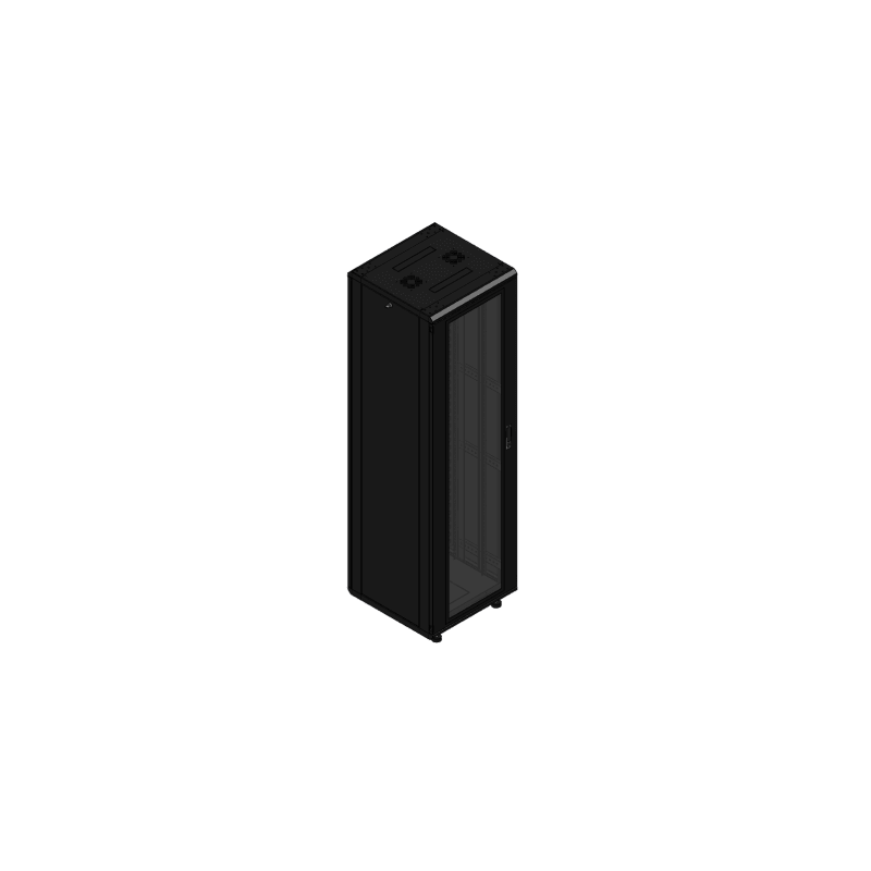 Gabinete rackeable de piso 42U LINKEDPRO con puerta de crist