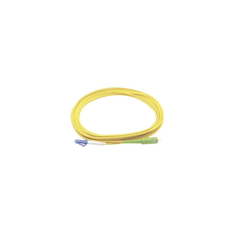 Jumper Fibra Óptica Monomodo LC/UPC a SC/APC 1m | Precio México - Envío Inmediato | LM Soluciones
