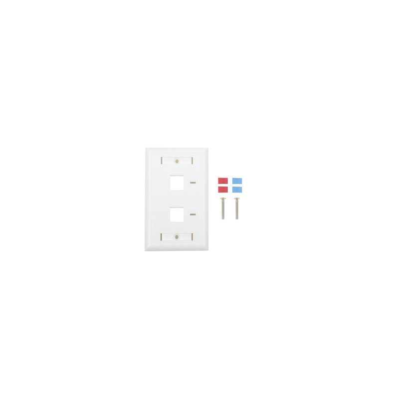 Placa de Pared 2 Puertos Keystone Linkedpro Blanco | Precio México - Envío Inmediato | LM Soluciones