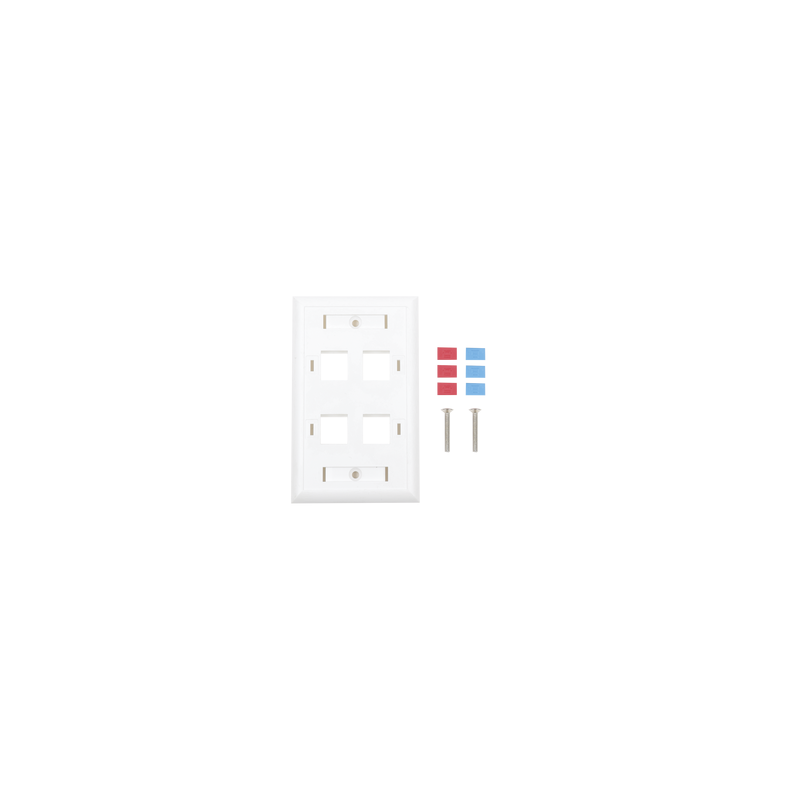 Placa de Pared Keystone 4 Puertos LinkedPro | LM Soluciones