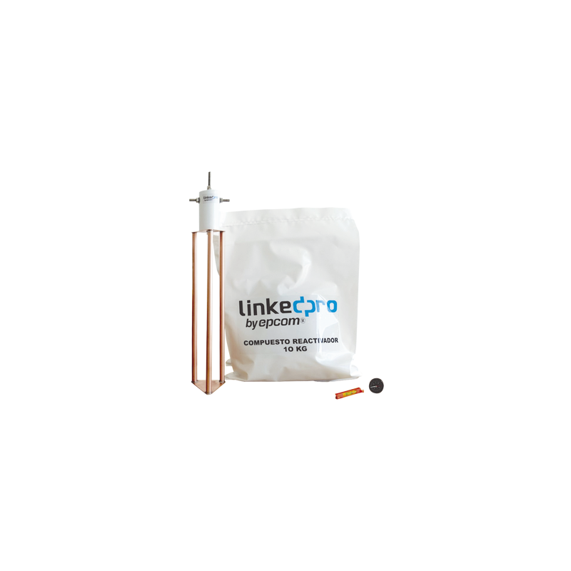 Electrodo Puesta a Tierra 30A Cobre Electrolítico LINKEDPRO  | Precio México - Envío Inmediato | LM Soluciones