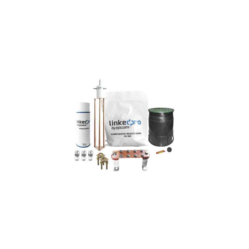 Kit Puesta a Tierra 30A Electrodo Cobre Electrolítico Linked | Precio México - Envío Inmediato | LM Soluciones