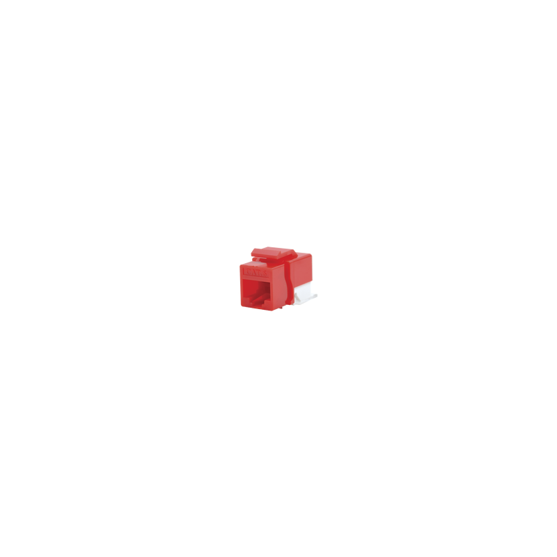 Módulo Jack Cat6 Toolless Keystone Rojo LINKEDPRO