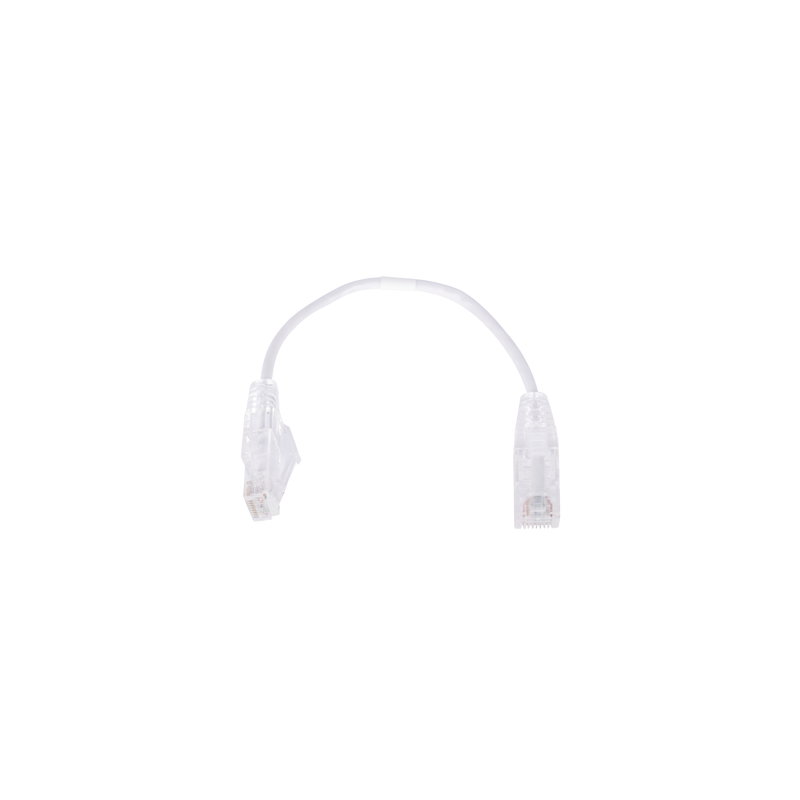 Cable de Parcheo Slim UTP Cat6 20cm Blanco 28AWG