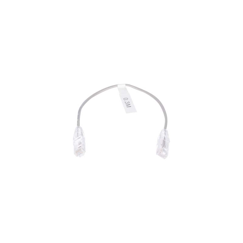 Cable de Parcheo Slim UTP Cat6 30cm Gris 28AWG LINKEDPRO