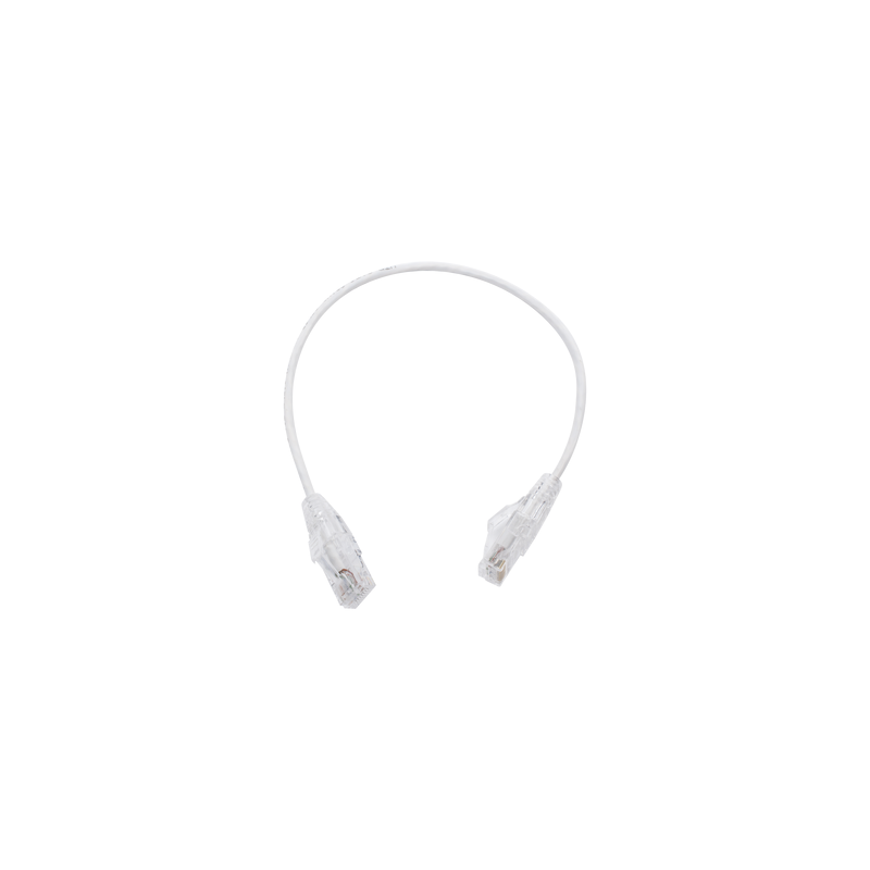Patch Cord Slim Cat6 30cm Blanco | LM Soluciones