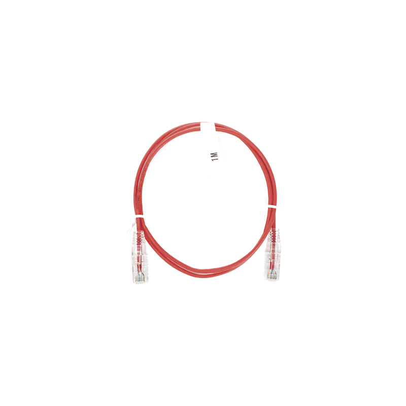 Cable de Parcheo Slim UTP Cat6 1m Rojo 28AWG LINKEDPRO