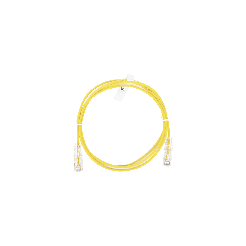Cable Parcheo Slim UTP Cat6 1m Amarillo LINKEDPRO