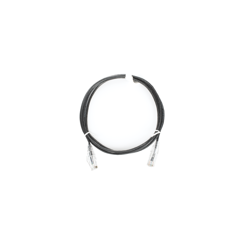 Cable de Parcheo Slim UTP Cat6 2M Negro 28AWG