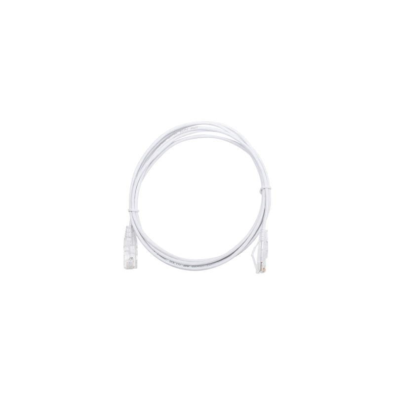Cable de Parcheo Slim UTP Cat6 2m Blanco 28AWG